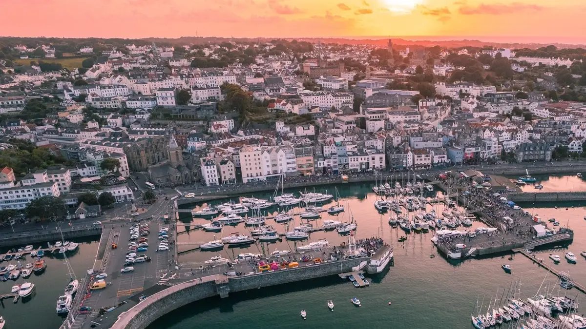 Porto di St Peter Port in Guernsey