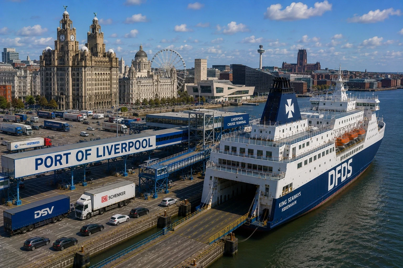 Porto dei traghetti di Liverpool: rotta e viaggio in traghetto