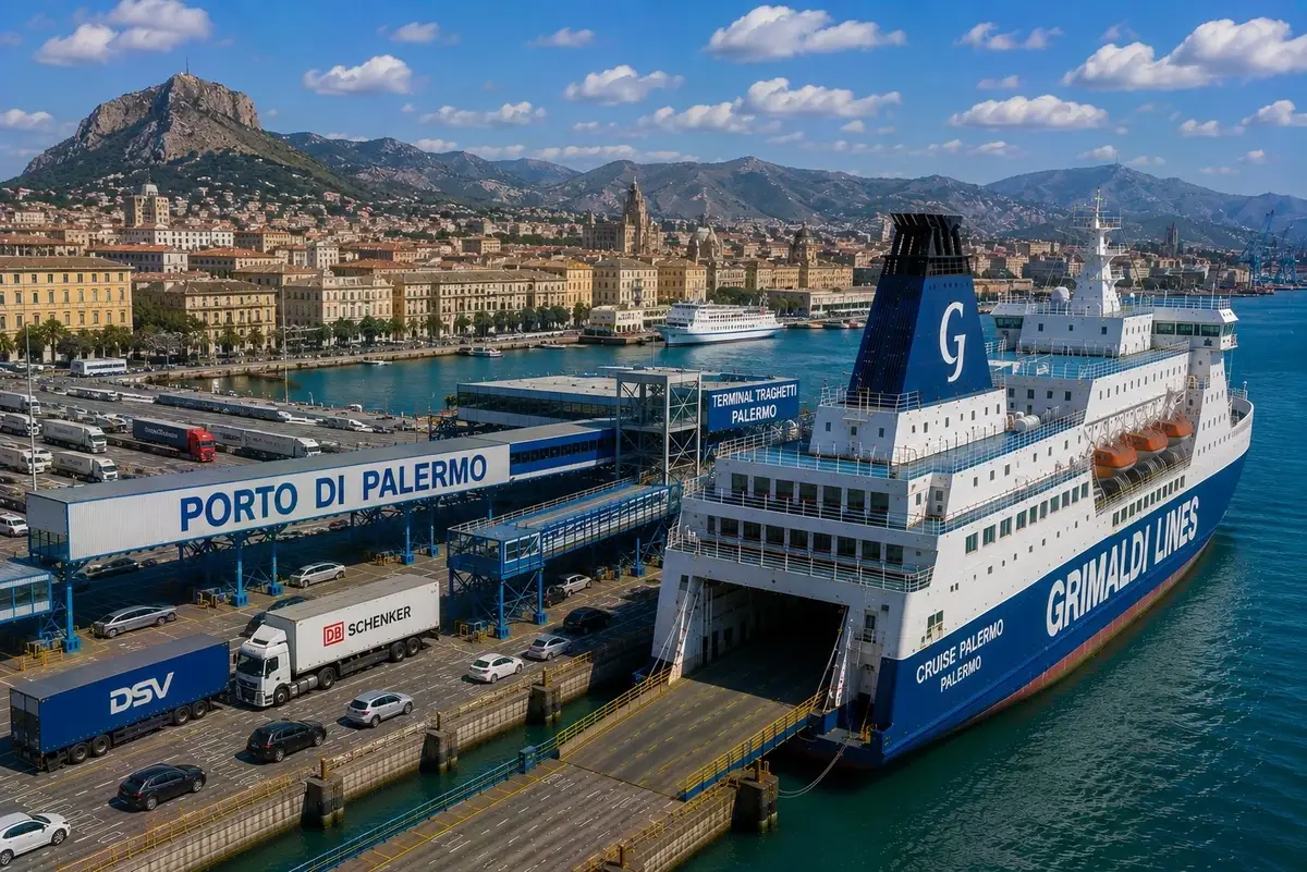 Porto dei traghetti di Palermo